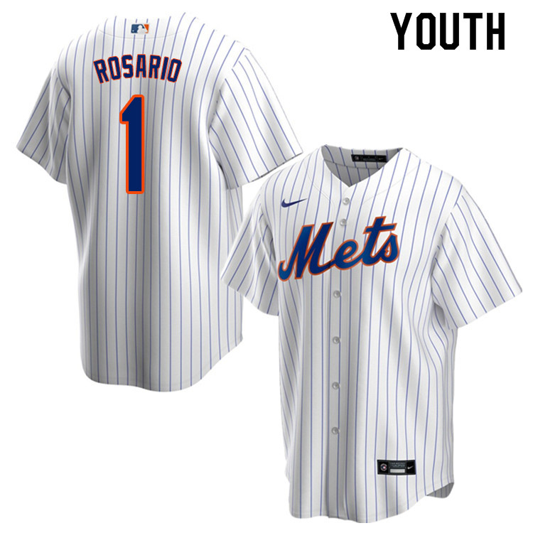 Nike Youth #1 Amed Rosario New York Mets Baseball Jerseys Sale-White